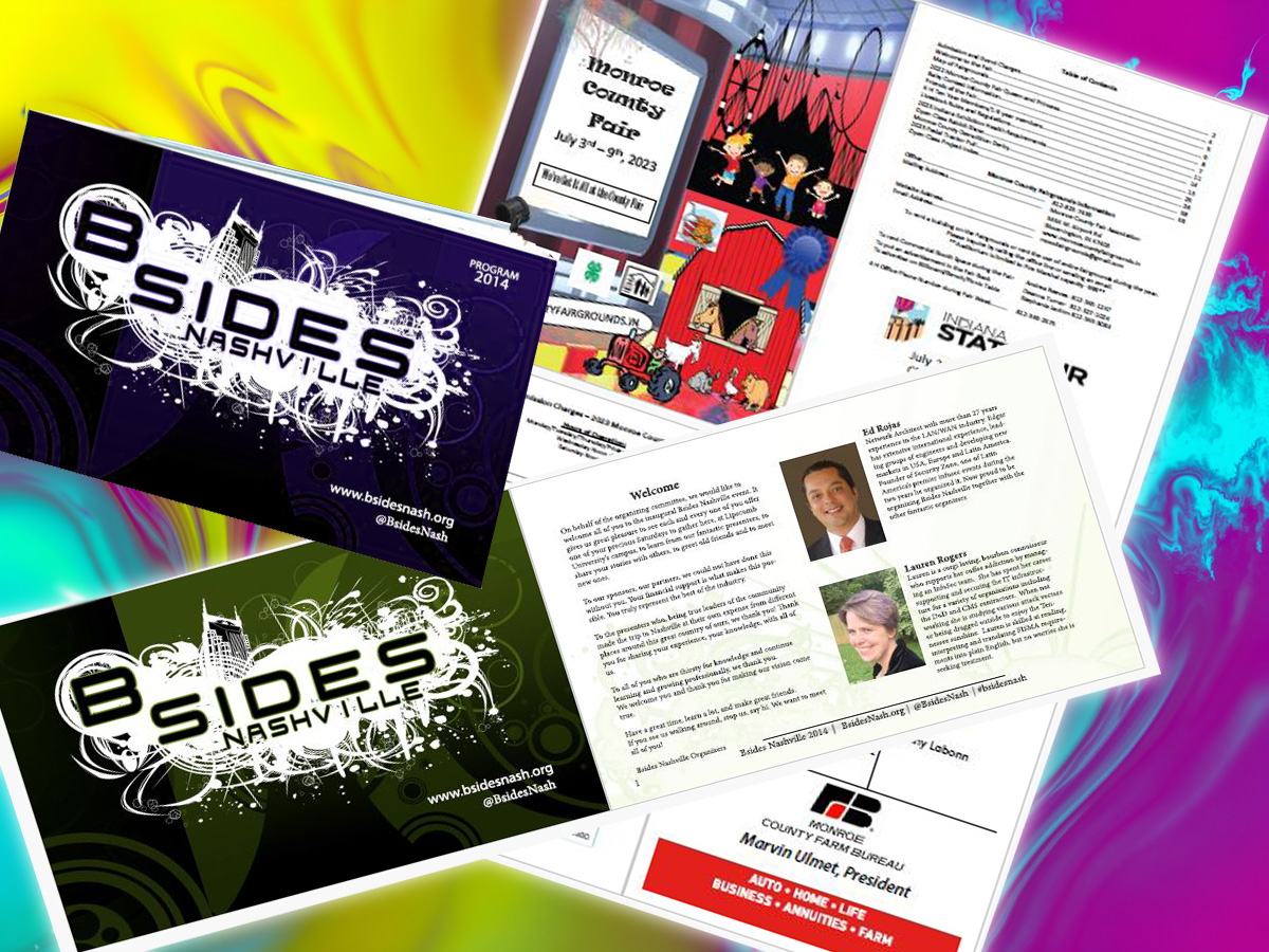 Editorial layout and print design