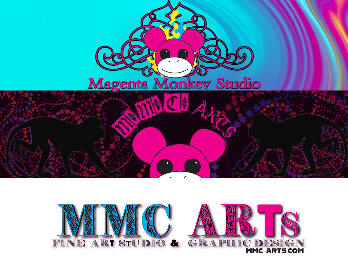 Magenta Monkey Studio logo design